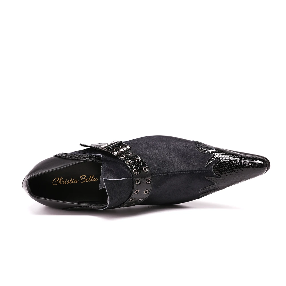Мужские туфли оксфорды из натуральной кожи с пряжкой|oxford black|oxford menoxford leather |
