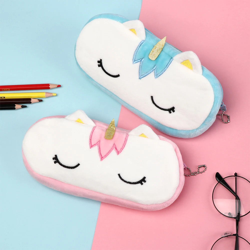 يونيكورن أفخم التجميل حقيبة حالة للأطفال الفتيات النساء السفر المنظم اللازمة الجمال حالة ماكياج الحقيبة هدية تصاميم Kawaii