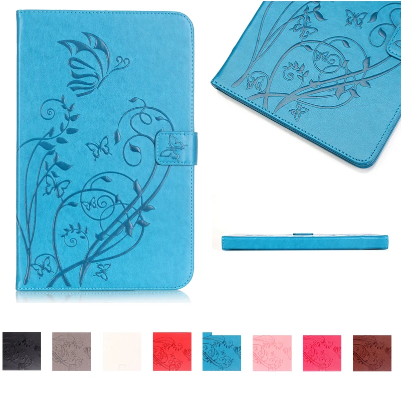 

Fashion Flip PU Leathers For Samsung Galaxy Tab E 9.6 Case For Samsung Galaxy Tab E T560 SM-T560 T561 Flower Print Cover Cases