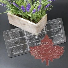 Креативный 8 полости Канадский кленовый лист в форме ПК шоколадный чип тонкая плоская форма формочка для бисквитов инструменты для DIY выпечки торта формы