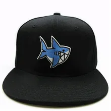 LDSLYJR Cartoon shark embroidery cotton Baseball Cap hip-hop cap Adjustable Snapback Hats for men and women 105