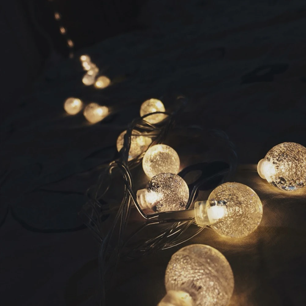 

20 Leds Cherry Balls Fairy String Decorative Lights Battery Operated Wedding New Year Christmas Outdoor Patio Garland Decoration