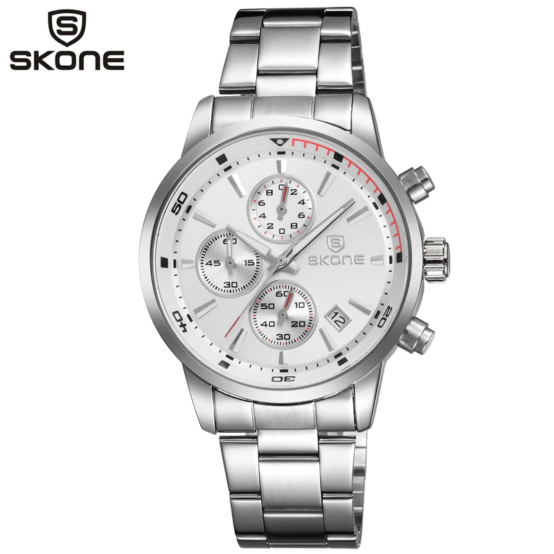 skone shefford steel mens watch