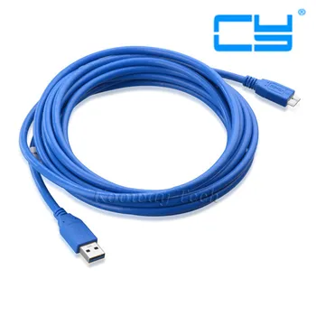 

3Feet USB 3.0 SuperSpeed A Male to Micro B Male Device Cable For Toshiba Canvio Desk External Hard Drive Disk 1TB /2TB /3TB-Blue