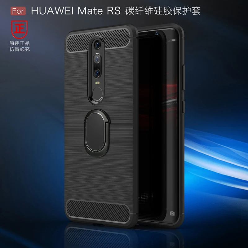 Роскошный чехол из углеродного волокна для Huawei Mate RS Porsche дизайнерский Магнитная