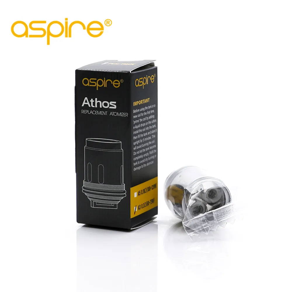 100% original Aspire Athos Replacement Coil Head for aspire athos tank electronic cigarette accessory for 100% original Aspire Athos Replacement Coil Head for aspire athos tank electronic cigarette accessory for