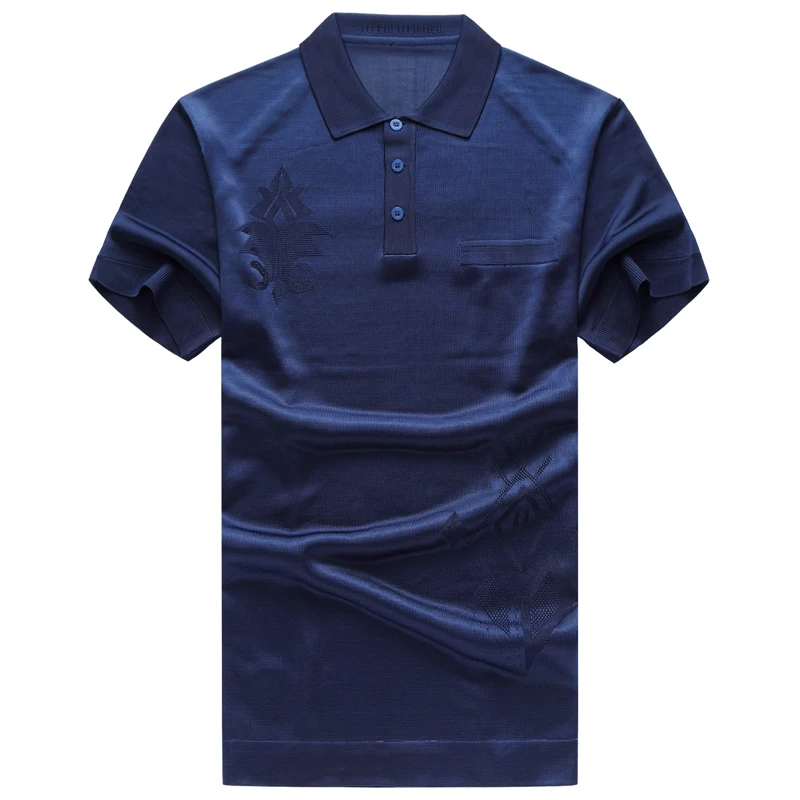 Рубашка поло мужская с коротким рукавом из 2020 шелка|sleeve polo shirt|polo shirt menfashion |