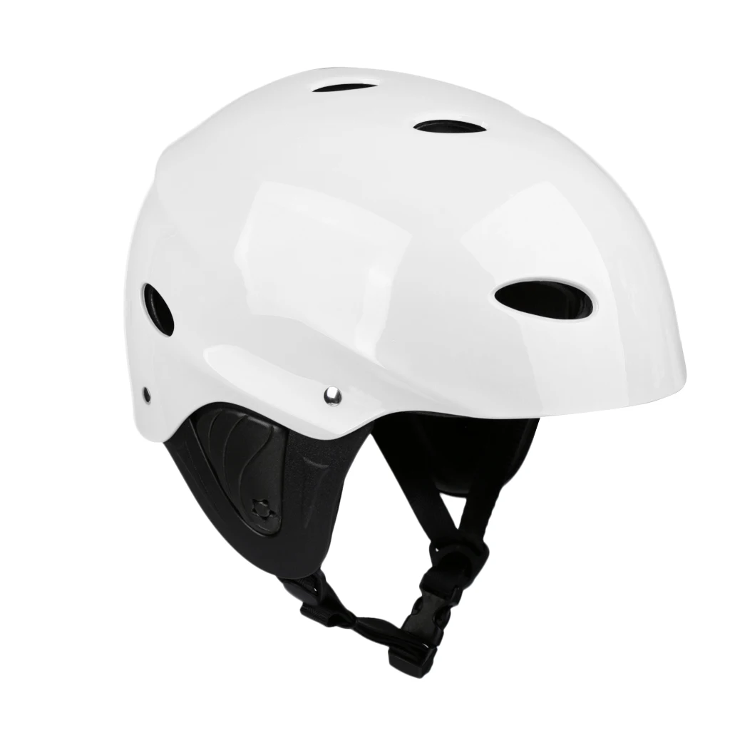Perfeclan Lightweight Vented Water Sports Safety Helmet Kayak Canoe Boat Surf Hard Cap with Ear Protective Pads CE Certified
