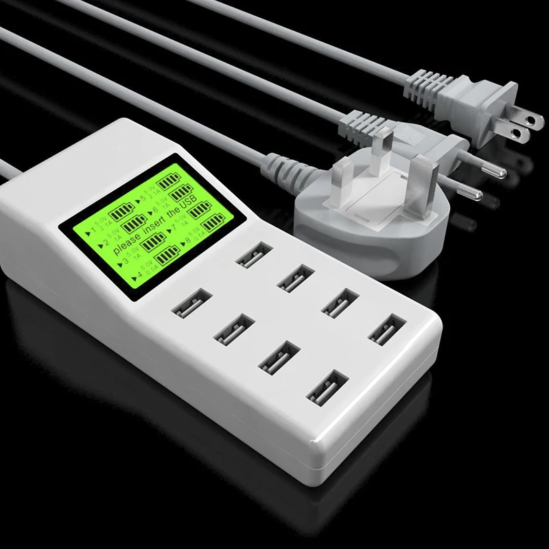 Leebote 8 портов USB зарядное устройство 40 Вт мульти порт адаптер питания