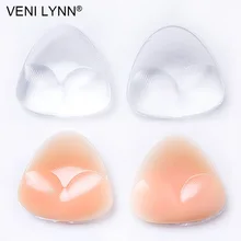 VENI LYNN 122 г/пара Мягкие силиконовые треугольные груди подкладки бюстгальтера бикини пуш-ап мягкие усилитель соска подходит для A B C D чашки