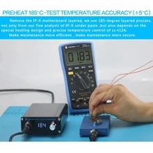 SS-T12A iPhone X материнская плата стратифицированный нагревательный стол разборка нагревательная станция 185 градусов точный инструмент быстрого разделения