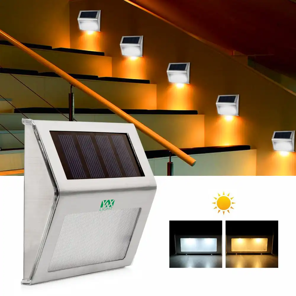 Ywxlight Solar Light Wall Mount Waterproof Garden Fence Lights Sensor Illumination Stair Outdoor Lamps Ywxlight Solar Light Wall Mount Waterproof Garden Fence Lights Sensor Illumination Stair Outdoor Lamps