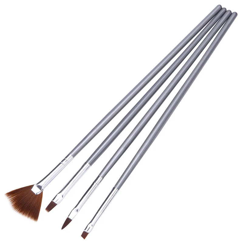 

4pcs Nail Art Gel Design Pen Painting Polish Brush Drawing Tool Set Hot