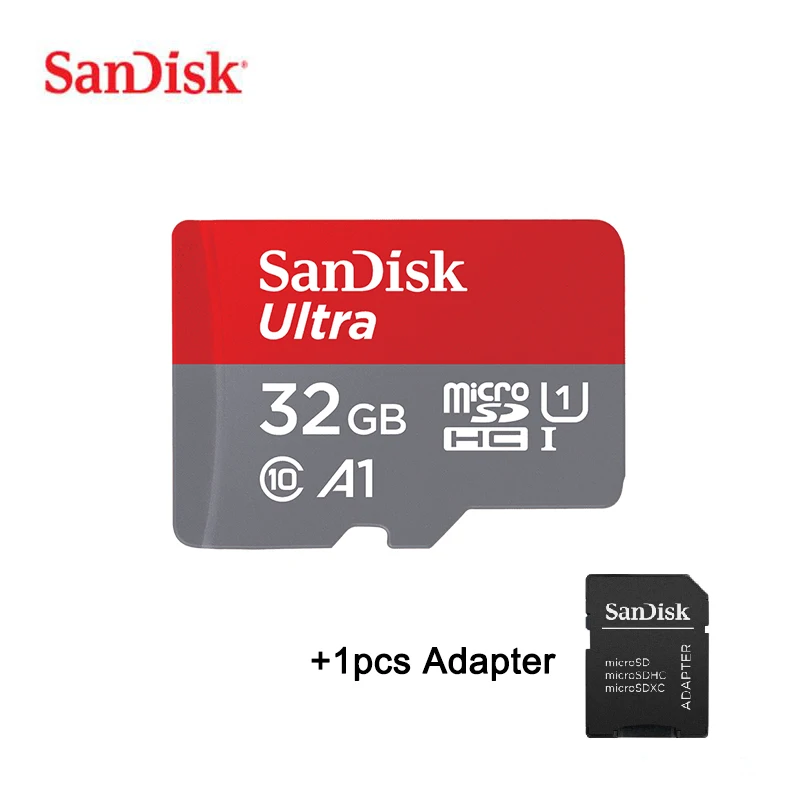 Карта памяти SanDisk Micro SD 16 ГБ 32 64 128 Гб карта C10 U1 A1 для телефона компьютера SDXC SDHC speed up