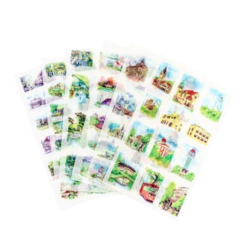 

15packs/lot Kawaii Stickers Dream House Sticker Phone DIY Notebook Diary Product Decoration Girl Kids Gift Stickers Scrapbooking