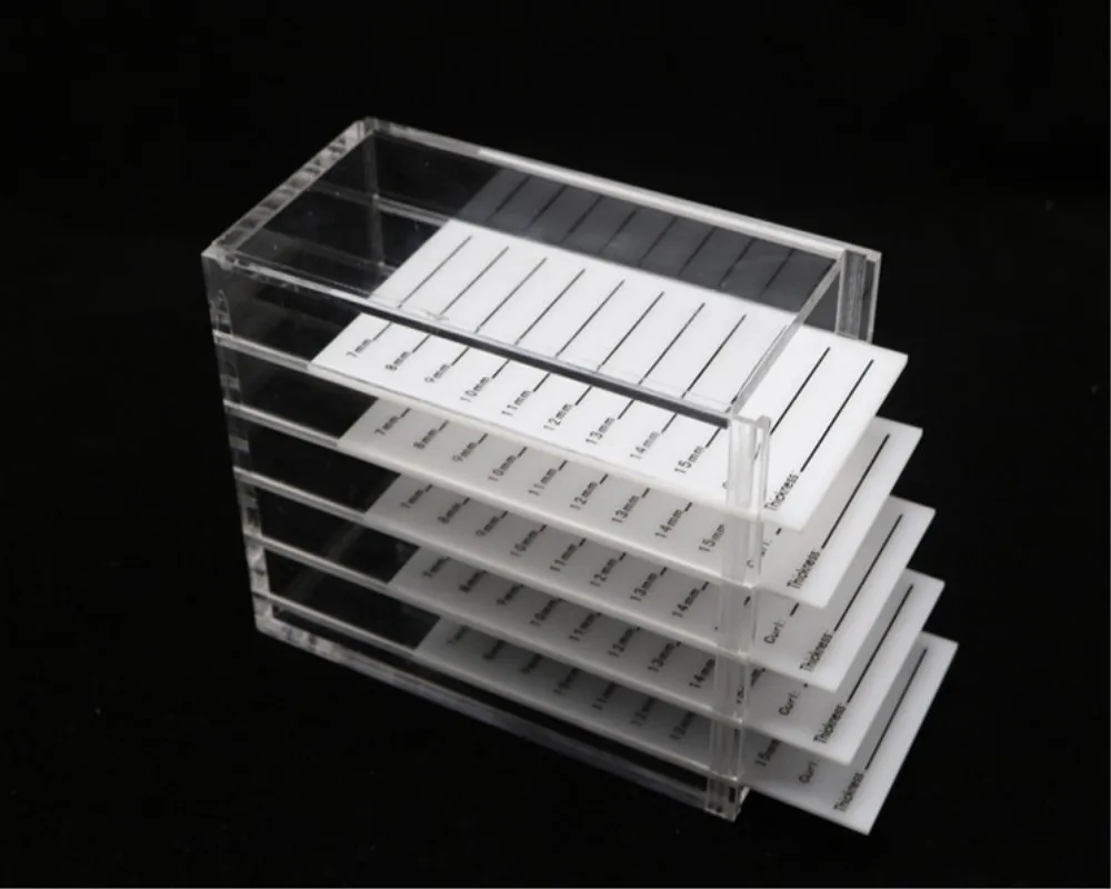 5 слоев прозрачный ящик для хранения ресниц макияж Органайзер накладные ресницы клей поддон держатели прививки ресниц расширение