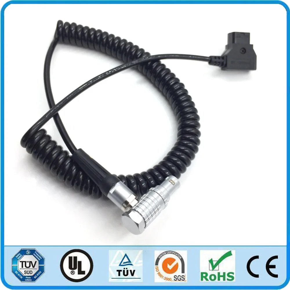 ARRI BMCC BMPCC URSA CANON 5D3 C300 SONY A7II FS7 спиральный кабель питания JTZ DP30 C5 CCUPS D-tap к LEMO 6 Pin |