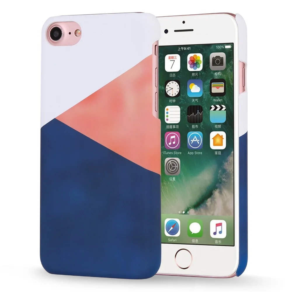 Сверхтонкий матовый чехол для iPhone 7 Plus гладкой Touch Жесткий PC обложка 8 X оранжевый