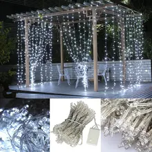 3 М * 3 М 300 светодиодов ПРИВЕЛИ занавес фары 220 В 110 В Рождество garden Holiday Party главная свадебный украшения фея струнного света открытый