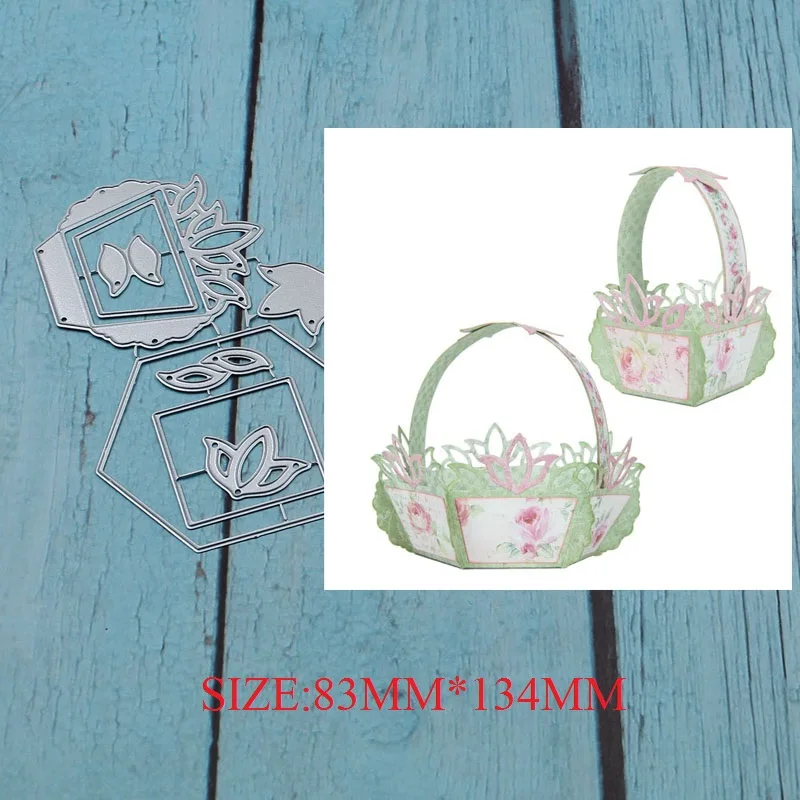 

Flower basket Metal Cutting Dies for DIY Scrapbooking Album Paper Cards Decorative Crafts Embossing Die Cuts