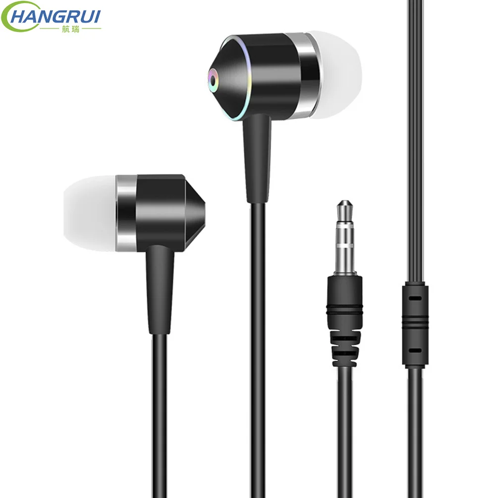 

Hangrui Crystal Wired Earphone/earbuds/headset/headphone with Microphone Stereo Noise Cancelling for Xiaomi Earphone Auriculares