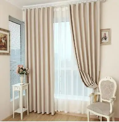 Твердые цветные от солнца шторы - Цвет: Cloth curtain  3m