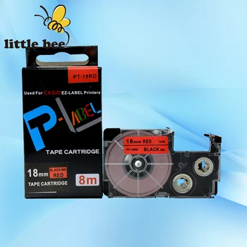 

Free shipping 10Pcs compatible Black on Red XR-18RD1 18mm label tapes for EZ label printers