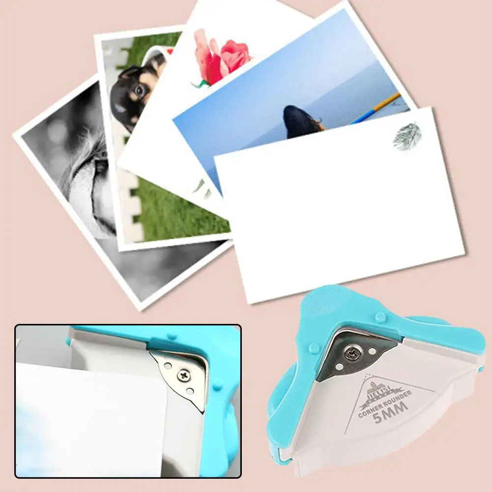 زاوية الزاوية مستدير مشذب الورق لكمة بطاقة الشطب الناخس قطع Scrapebooking أداة الحرفية DIY المقص جولة مكتب التموين