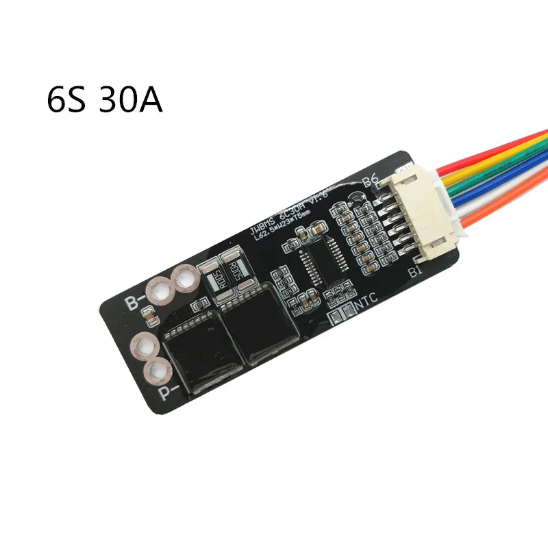 6S 30A BMS плата с NTC Для 3,7 V Ternary литиевая батарея Защитная плата/BMS 7S