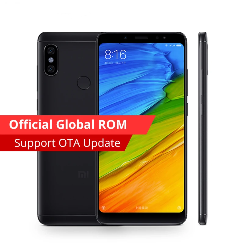 Оригинальный мобильный телефон Xiaomi Redmi Note 5 4 Гб ОЗУ 64 ПЗУ Восьмиядерный процессор