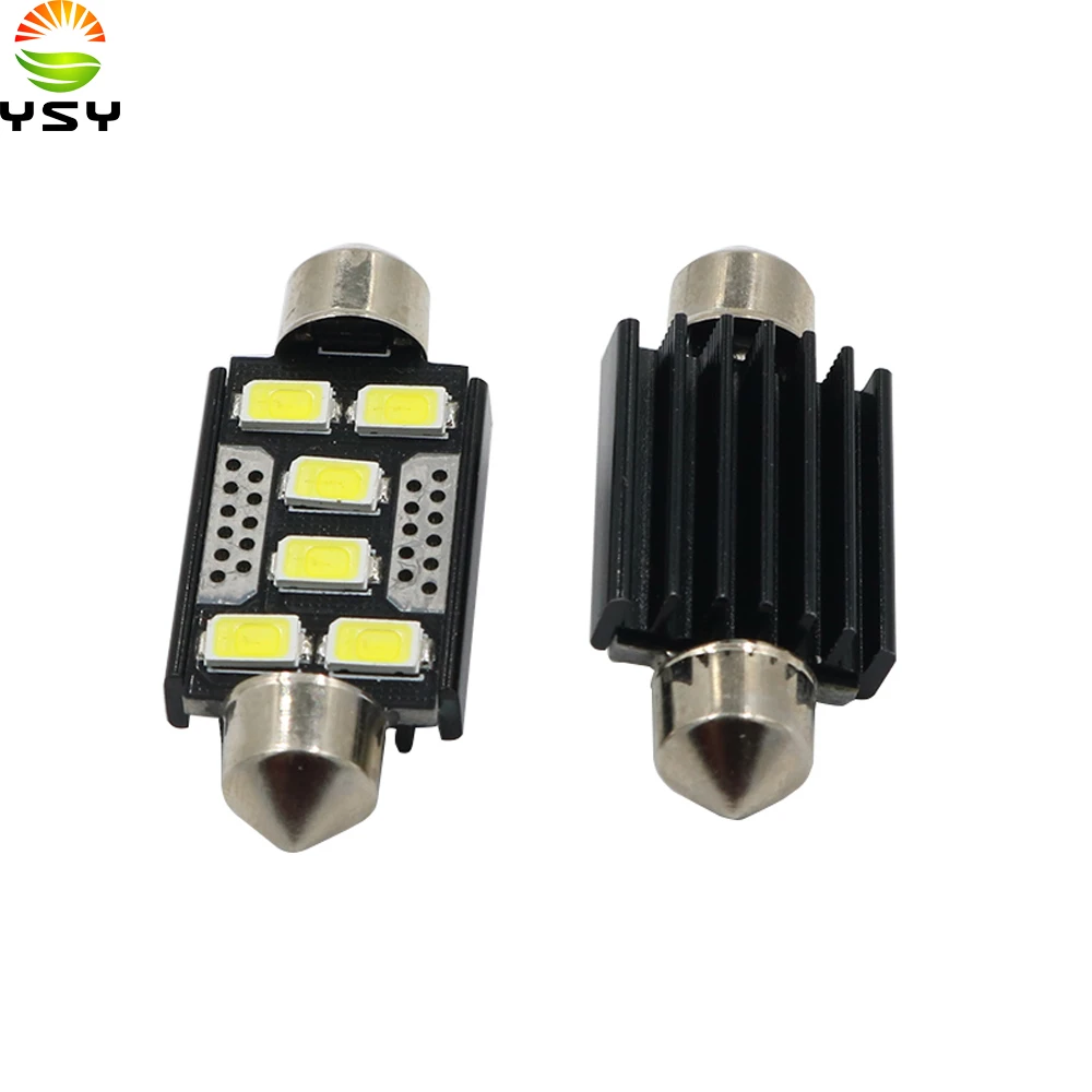 YSY 200 шт. новая белая 31 36 39 41 мм 5630 SMD 6 светодиодный лампа DC12V Автомобильная C5W