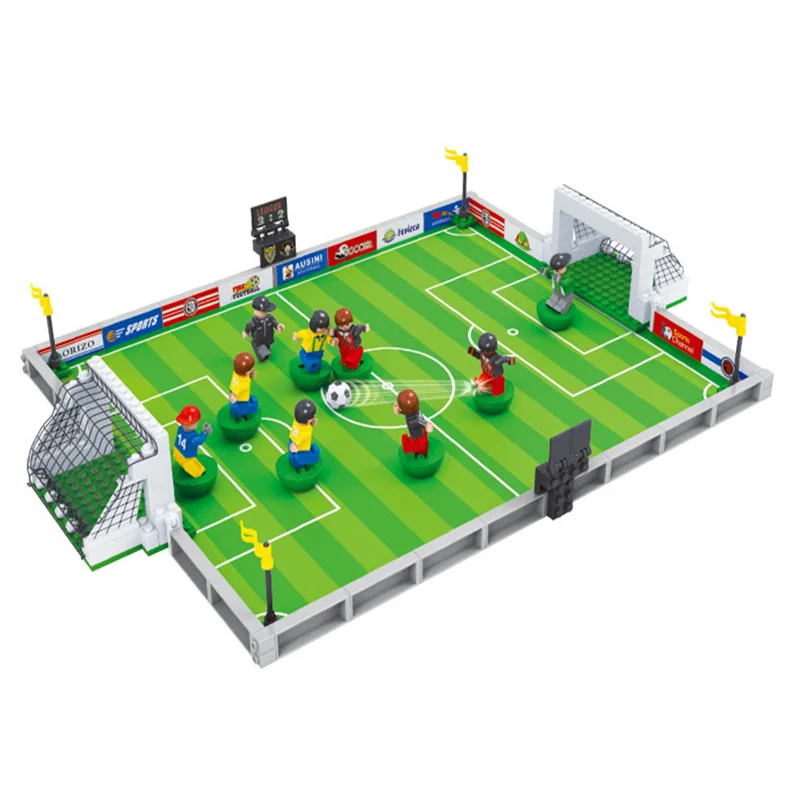 2017 World Cup Football Field Model Toys Building Blocks Brick Children