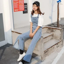 Брендовые джинсы женский комбинезон джинсовый комбинезон Комбинезоны повседневные брюки vaqueeros базовые джинсовые брюки широкие женские расклешенные джинсы