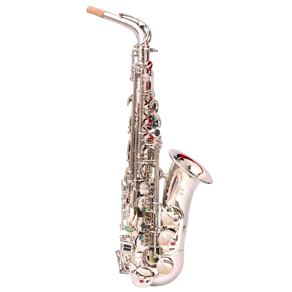 

E-flat Alto Saxophone Sax Nickel-plated Silver Musical Instruments Top Quality Cost-effective Saxofon Gift SAX04