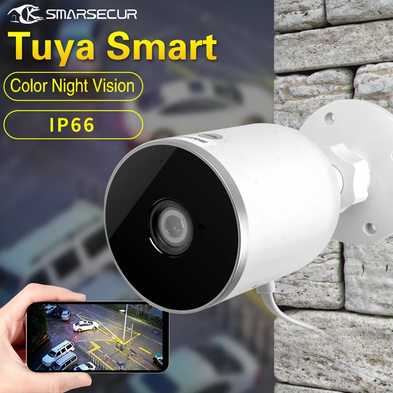 Tuya Smart life WiFi IP камера 1080P для домашней безопасности наружная камера ночного видения инфракрасная двухсторонняя аудио