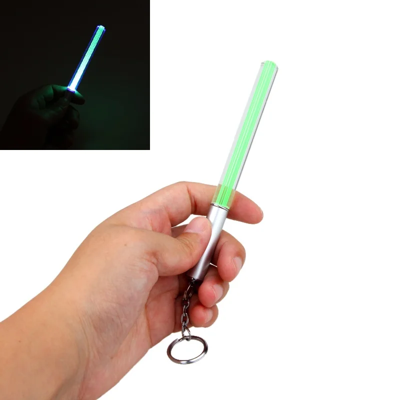 

Portable Working Light 1x Magic Wand Stick Light saber Keychain LED Light Durable Glow Pen Flash Torch