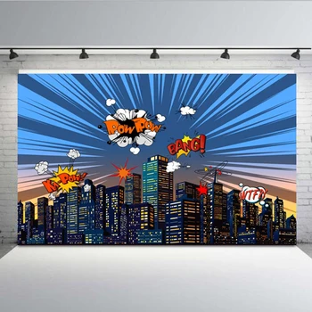 

Vinyl Photography Backdrops Super Heroes Comics Superman Captain Photo Backgrounds Photography Studio Backdrops G-152