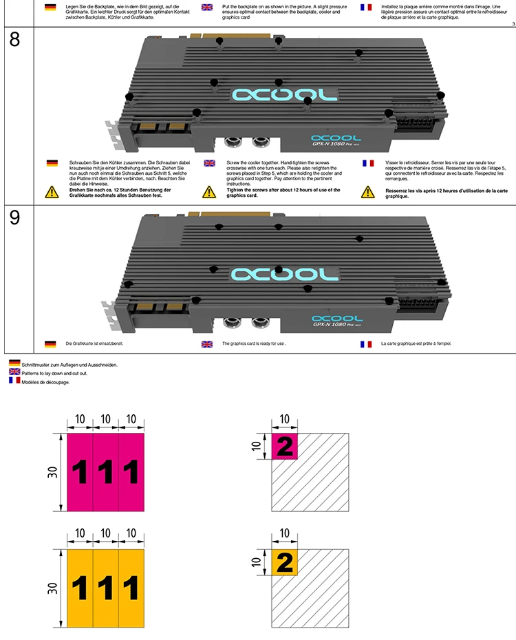 Alphacool видеокарта интегрированный радиатор с водяным охлаждением для ASUS Eiswolf gtx 1080Ti gpu cooler