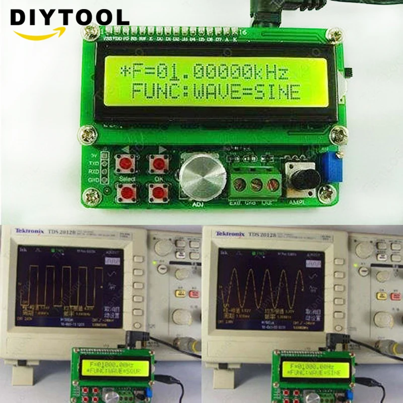 

DDS Function Signal Generator Module 3V Random Waveform Triangle Sine Square Sawtooth Wave Duty Cycle Frequency Generato