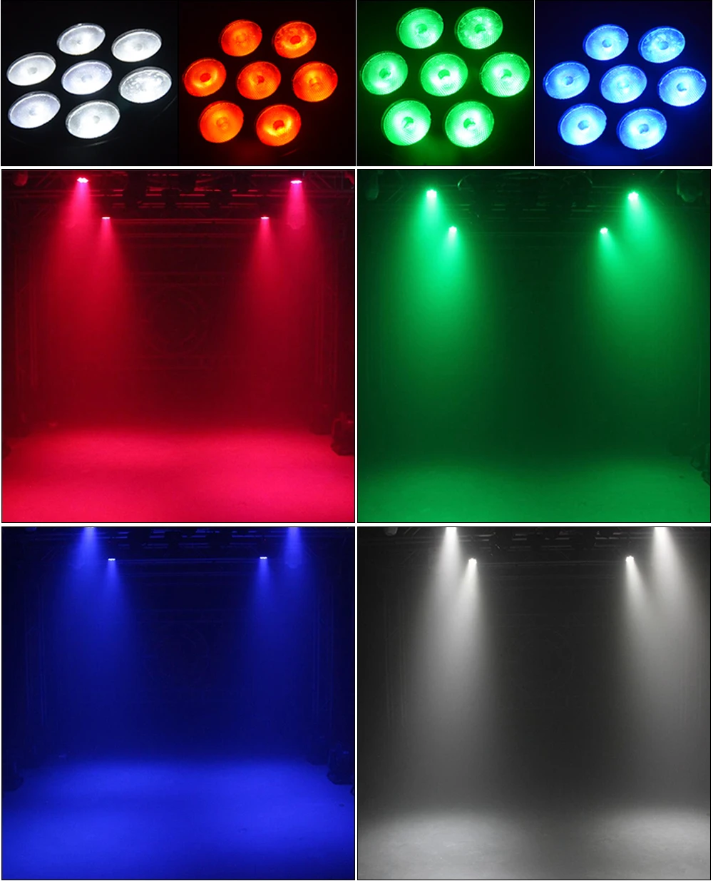 7 шт. 4в1 светодиодный светильник сценических эффектов со сменой цвета rgbw свет движущийся головной Луч вечерние свет DMX-512 светодиодный Dj Рождественский звук активный DMX диско свет
