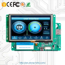 Pedra 10.1 Polegada hmi tft módulo de exibição de cristal líquido com serviço de personalização e alta resolução de 1024*600