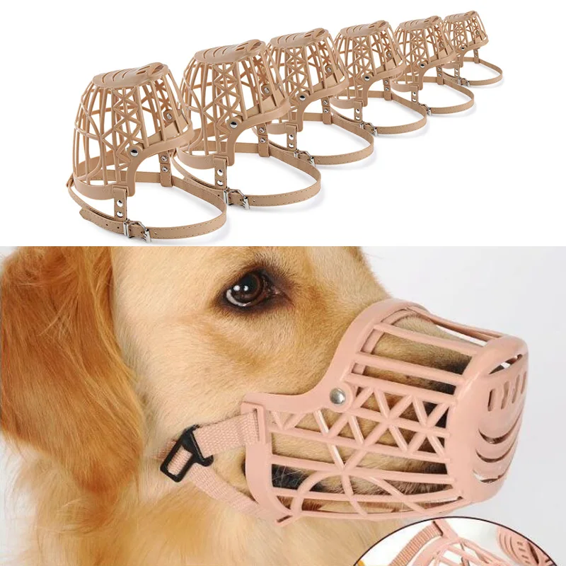 Breathable Dog Muzzle Anti bite Mask Bark Mesh Pet Dog Muzzle