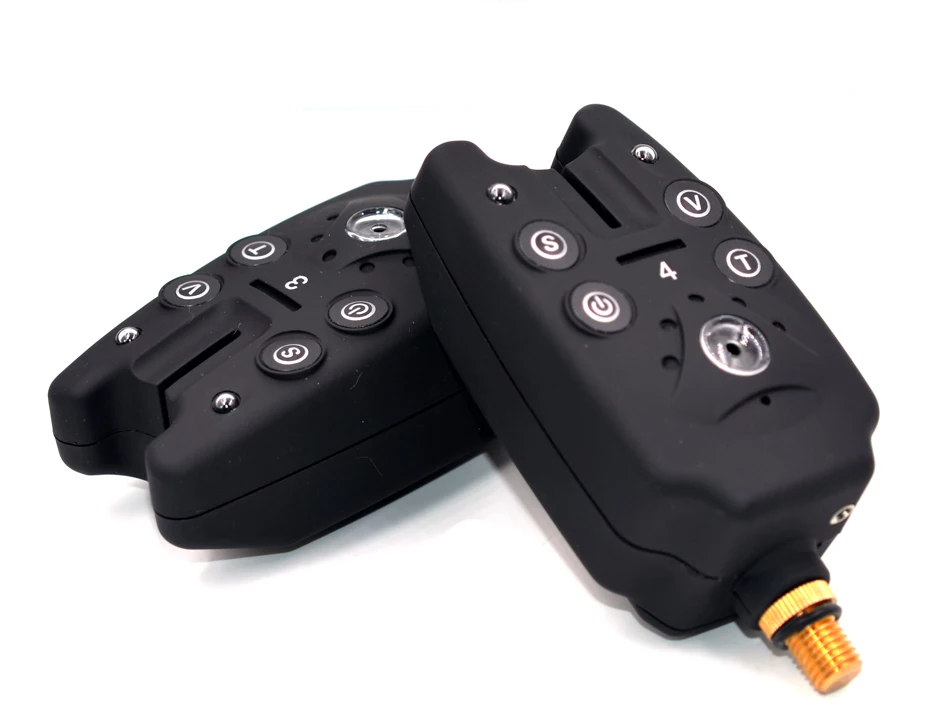 Conjunto de Alarme da Mordida de Pesca Alarme de Pesca Mordida sem Fio à Prova Água + Receptor Mnft Digital Alarmes Dwireless Eletrônico Acessórios Pesca 1 4 12 de pesca digital alarme de pesca 4