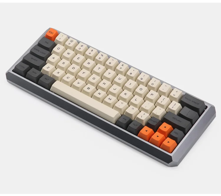 Carbon 64 раскладка Dye-sub keycaps OEM профиль включает 1,75 shift fit GK64 механическая клавиатура