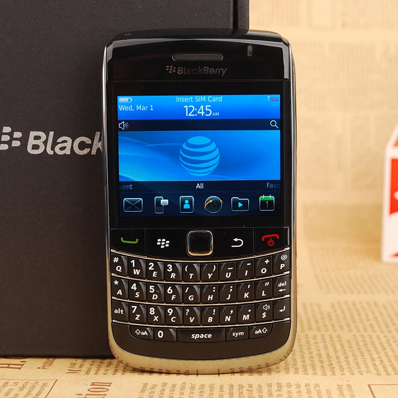 Оригинальный разблокированный Blackberry 9700 телефон смартфон 3g wifi Bluetooth gps мобильный