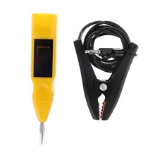 DC 3-30V автомобиль Лодка цепи Напряжение тестер Водонепроницаемый с защищенный зажим «крокодил» Напряжение ручка-индикатор до середины голени
