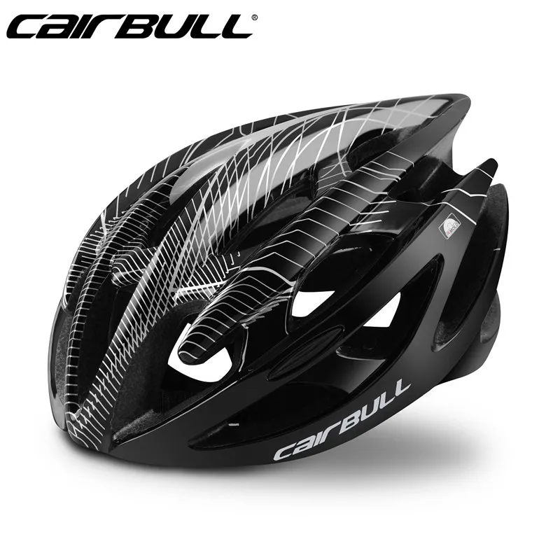 Горячий велосипедный шлем CAIRBULL Сверхлегкий 21 вентиляционный ультра-легкий дышащий MTB дорожный защитный шлем для велосипеда casco ciclismo L/M - Цвет: black