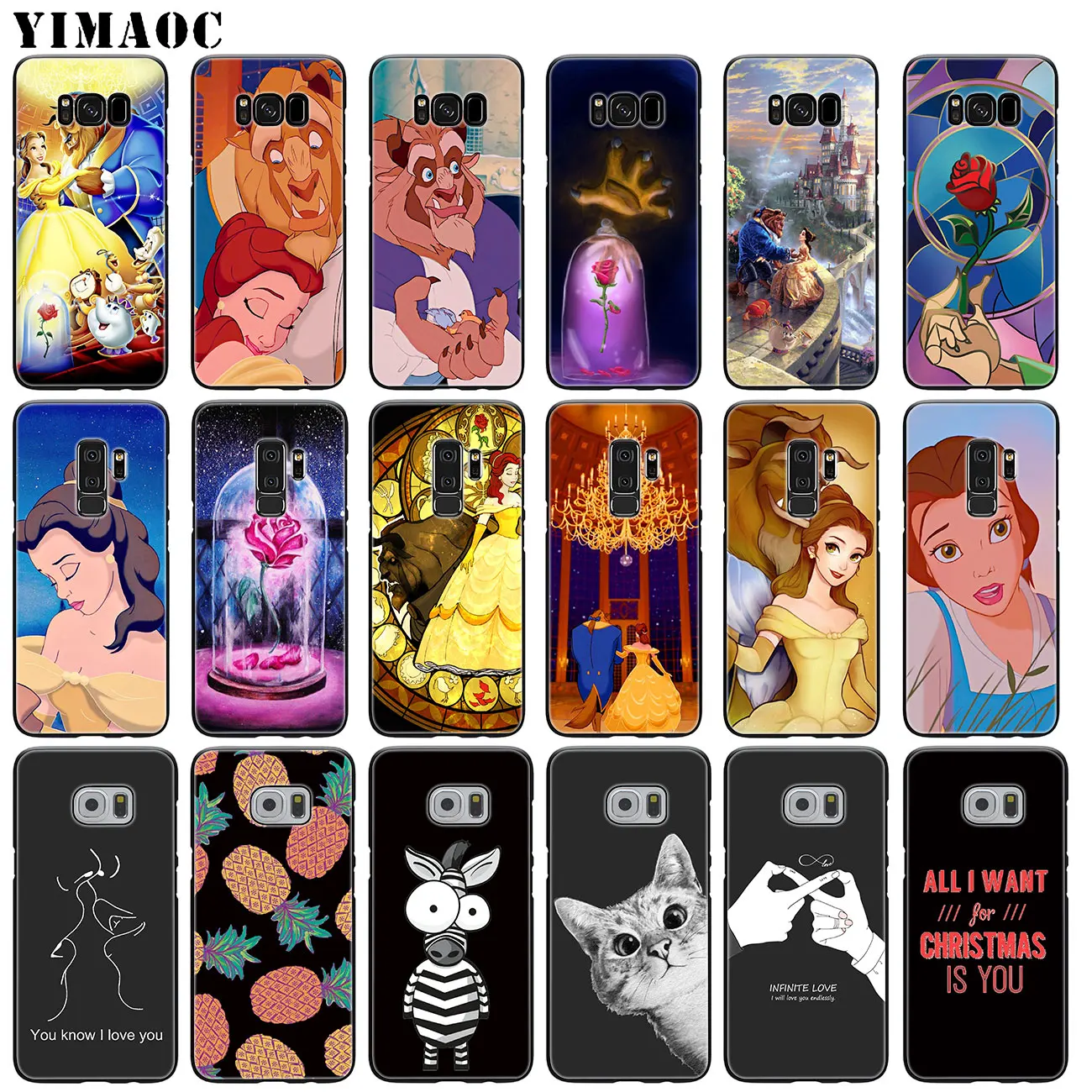 Мягкий силиконовый чехол YIMAOC Beauty And The Beast для Samsung Galaxy S10 Plus S9 S8 S6 S7 Edge S10e из ТПУ с