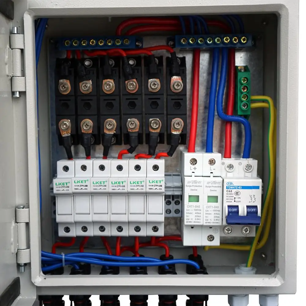 Solar Pv Array Combiner Box W Circuit Breakers Solar System