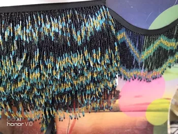

fashionable beaded Fringe Ribbon Trim yaking-62709 hot Fringe tassel Lace Trim for party dress